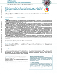 printable pdf critical appraisal of fundamental items in approved medical research proposal template pdf