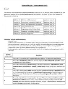 printable project assessment template  8 free word pdf document proposal evaluation criteria template word