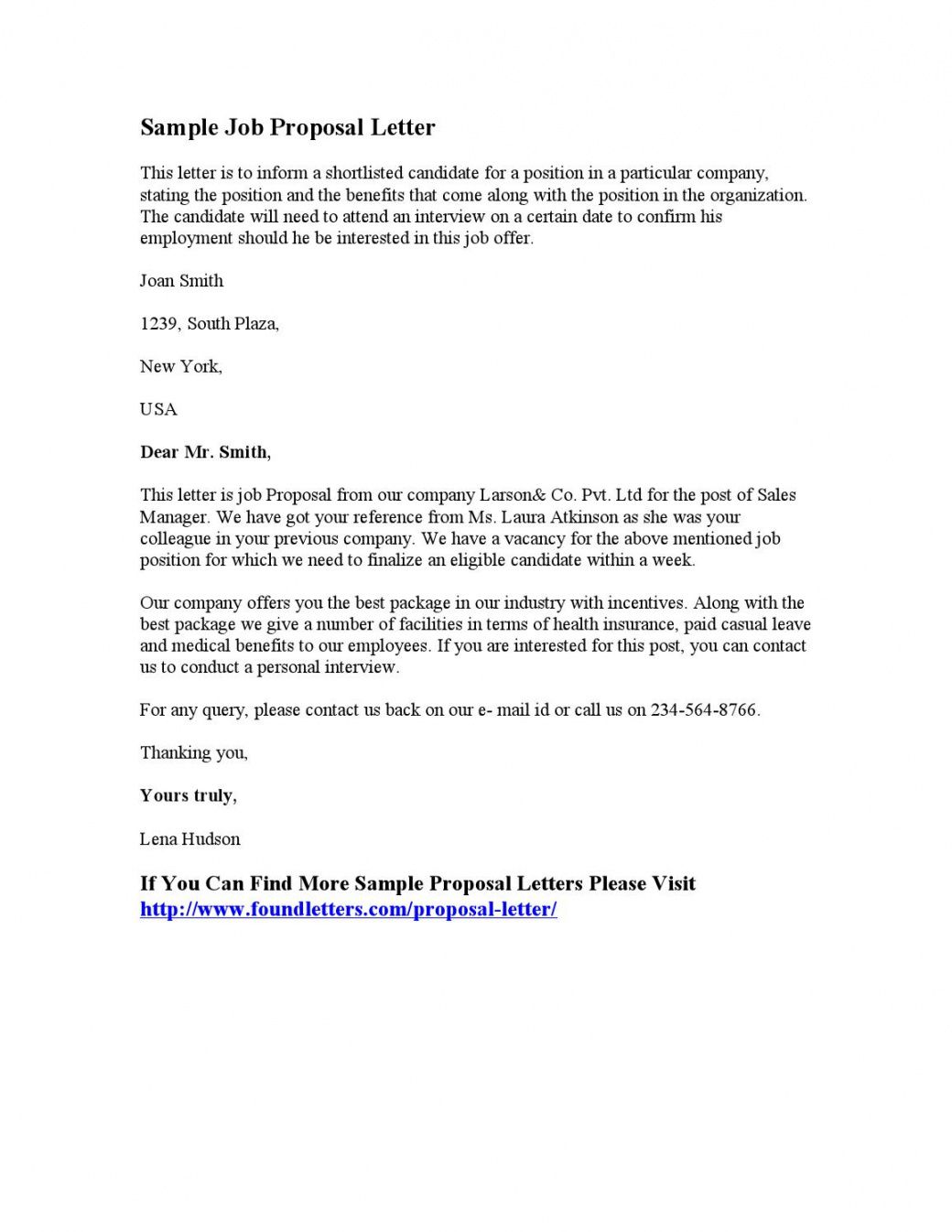 printable sample job proposal letter by found letters  issuu service proposal letter template excel