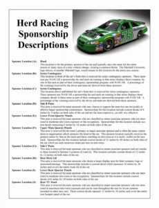 racing sponsorship proposal template  simple template design racing sponsor proposal template excel