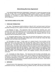 sample radio advertising agreement template  awesome template radio advertising proposal template pdf