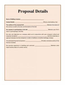 editable 10 bid proposal templates free download!!  templates study grant writing proposal template