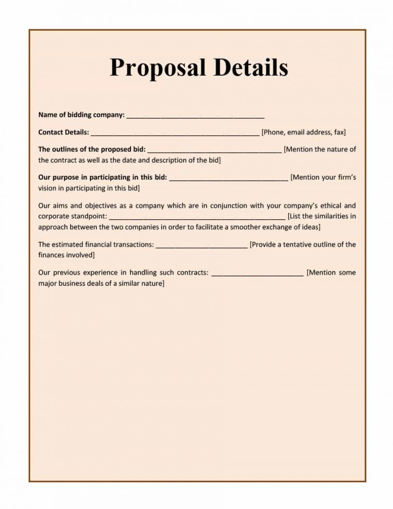 editable 10 bid proposal templates free download!!  templates study grant writing proposal template