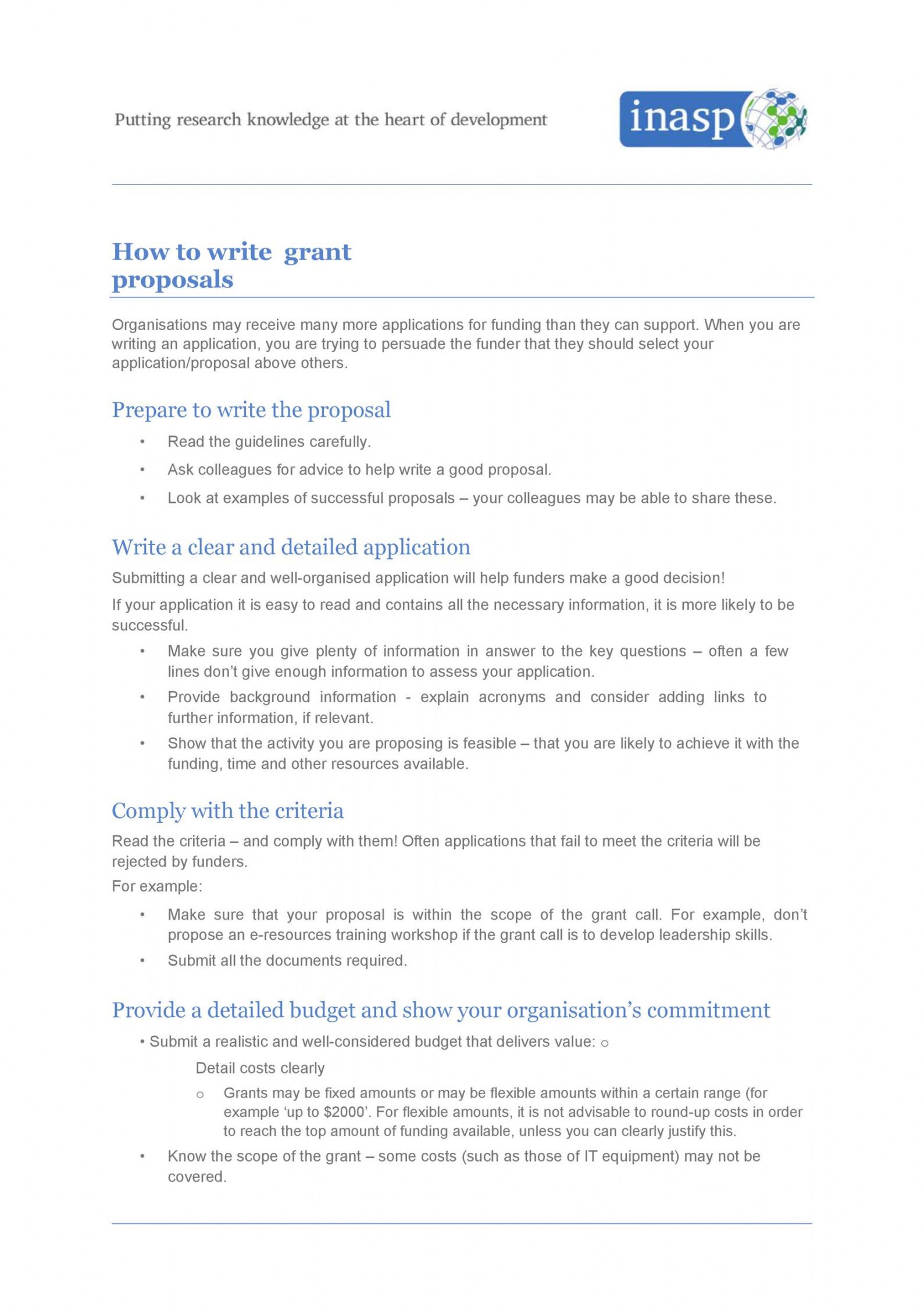 Government Proposal Template Sample