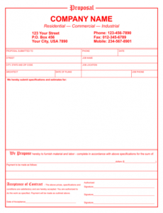 editable proposal template template for bid proposal word