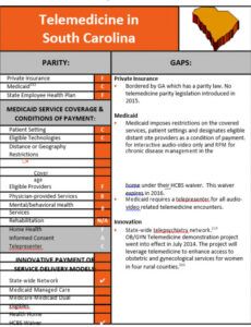 editable state telemedicine gaps analysis coverage &amp;amp; reimbursement telemedicine proposal template