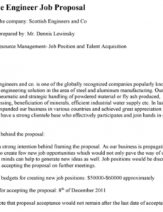 engineer job proposal template staff hiring proposal template example