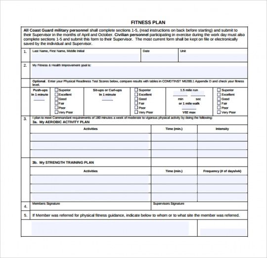 free 11 sample fitness plan templates in pdf  ms word fitness proposal template