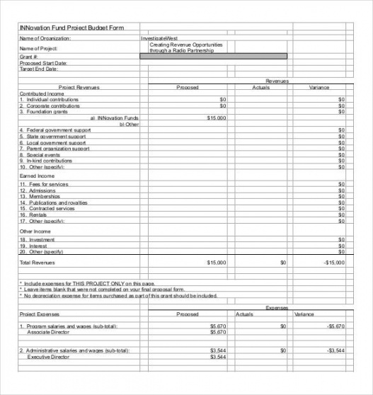free 17 project budget templates  docs pdf excel  free budget for project proposal template example