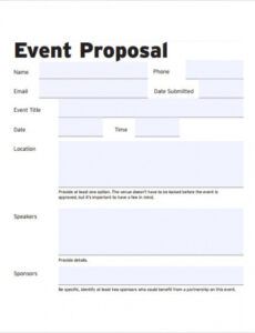 free 30 sample event proposal templates in illustrator entertainment proposal template word