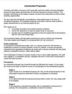 free 8 unsolicited proposal templates  sample templates government proposal template sample doc