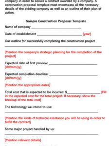 free construction proposal bid templates how to write construction management proposal template example