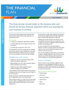 free ⭐ business financial plan example financial plan in financial proposal template sample doc