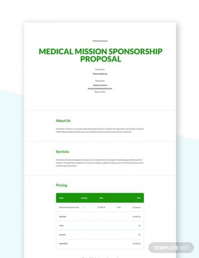 free free non profit proposal templates  word  google docs non profit sponsorship proposal template pdf