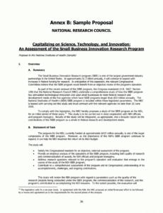 free printable annex b sample proposal an assessment of the project plan proposal template doc