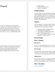 free sales bid proposal template for word  proposal templates staff hiring proposal template doc