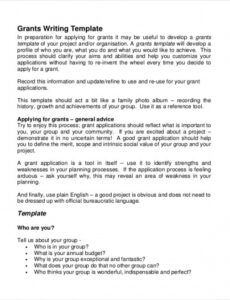 grant application templates  6 free word pdf download letter of support for grant proposal template excel