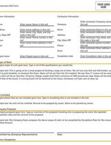 lawn care bid proposal template database template for bid proposal excel