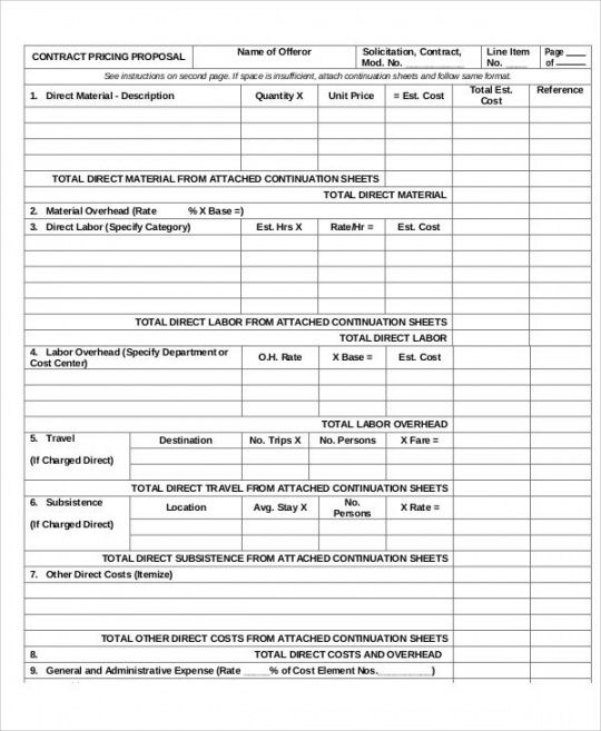 printable 37 proposal templates in pdf  free &amp;amp; premium templates website budget proposal template excel