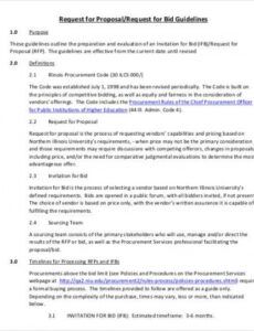printable 6 formal bid proposal  pdf word pages  free &amp;amp; premium simple bid proposal template