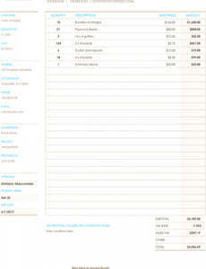 printable construction proposal &amp;amp; quote templates  download in request for proposal construction template doc