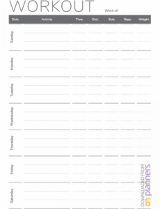 printable download printable weekly workout template pdf with blank fitness proposal template excel