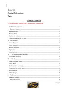 printable security guard company business plan template sample pages security company proposal template pdf