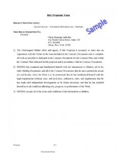 sample bid proposal template 2  pdf format  edatabase government proposal template sample word