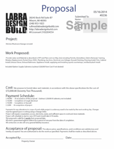 sample editable home design build services labra designbuild construction management proposal template excel