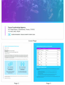 sample gradient event sponsorship proposal template event entertainment proposal template word