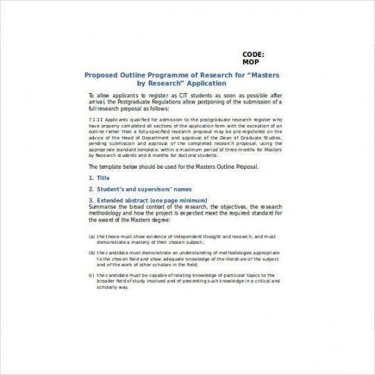 8 outline research proposal templates pdf doc  free academic research project proposal template doc
