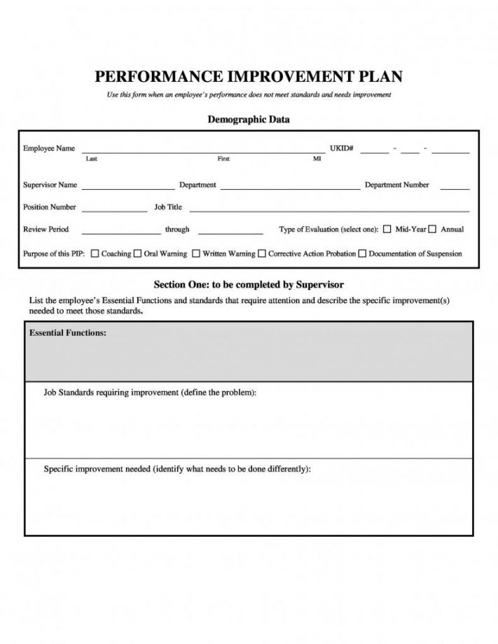 editable performance improvement plan template  pdf excel word artist performance proposal template word