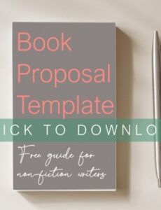 editable why even selfpublishing authors should write a book fiction book proposal template word