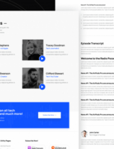 free radio  podcast html5 responsive website template podcast sponsorship proposal template pdf