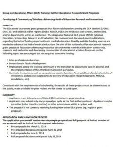 printable 38 grant proposal templates  doc pdf pages  free academic program proposal template