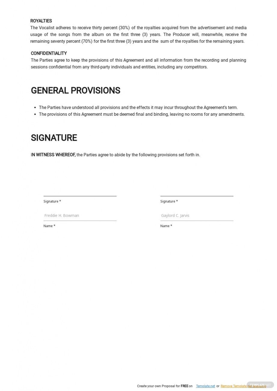 printable music collaboration agreement template free pdf brand collaboration proposal template
