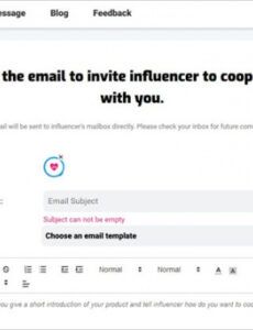 printable tips and tricks about writing a brand collaboration email brand collaboration proposal template example