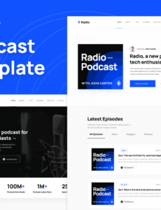 radio  podcast html5 responsive website template podcast sponsorship proposal template excel