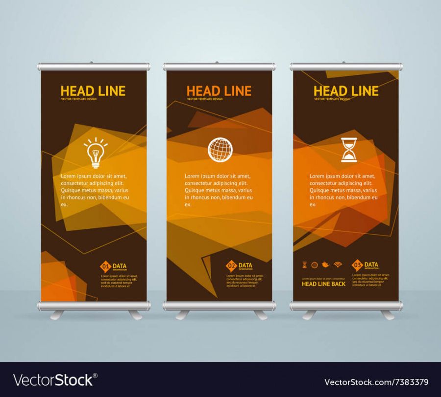 retractable banner design templates  professional retractable banner template