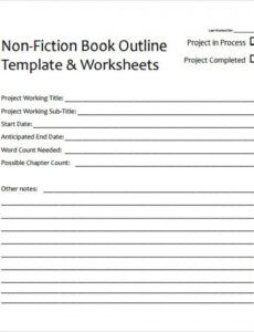 sample 8 useful book outline templates to download  sample templates memoir book proposal template