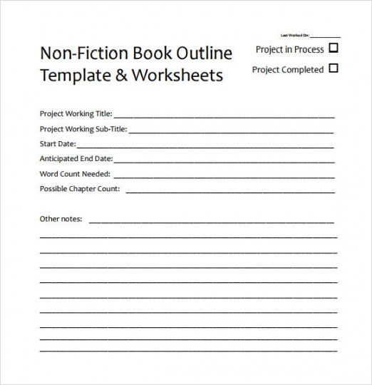 sample 8 useful book outline templates to download  sample templates memoir book proposal template