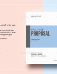 sample free 24 sample investment proposals in pdf  ms word stock investment proposal template word