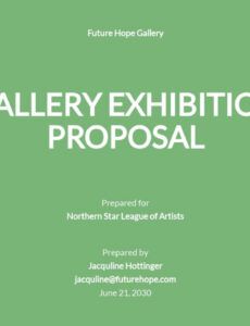 editable exhibition proposal template free pdf  google docs art gallery proposal template