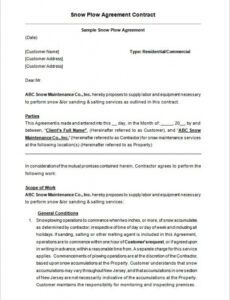 free 20 snow plowing contract templates  google docs pdf snow plowing bid proposal template