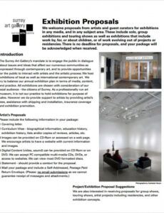 free how to write an exhibition proposal example  thanks for artist sponsorship proposal template