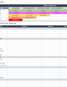 Risk Management Review Template