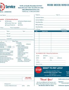 heating &amp;amp; air invoice form samples  wilson printing usa art installation proposal template pdf