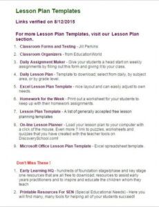 lesson plan outline template  10 free free word pdf art class proposal template doc