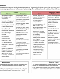 logic model example  center for sharing public health logic model grant proposal template doc