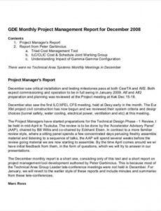 printable 13 project management report templates  ms word excel operations management report template doc